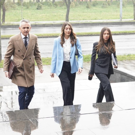 Anđela Jovanović stigla na suđenje sa Lečićem: Brojne kolege došle da je podrže FOTO