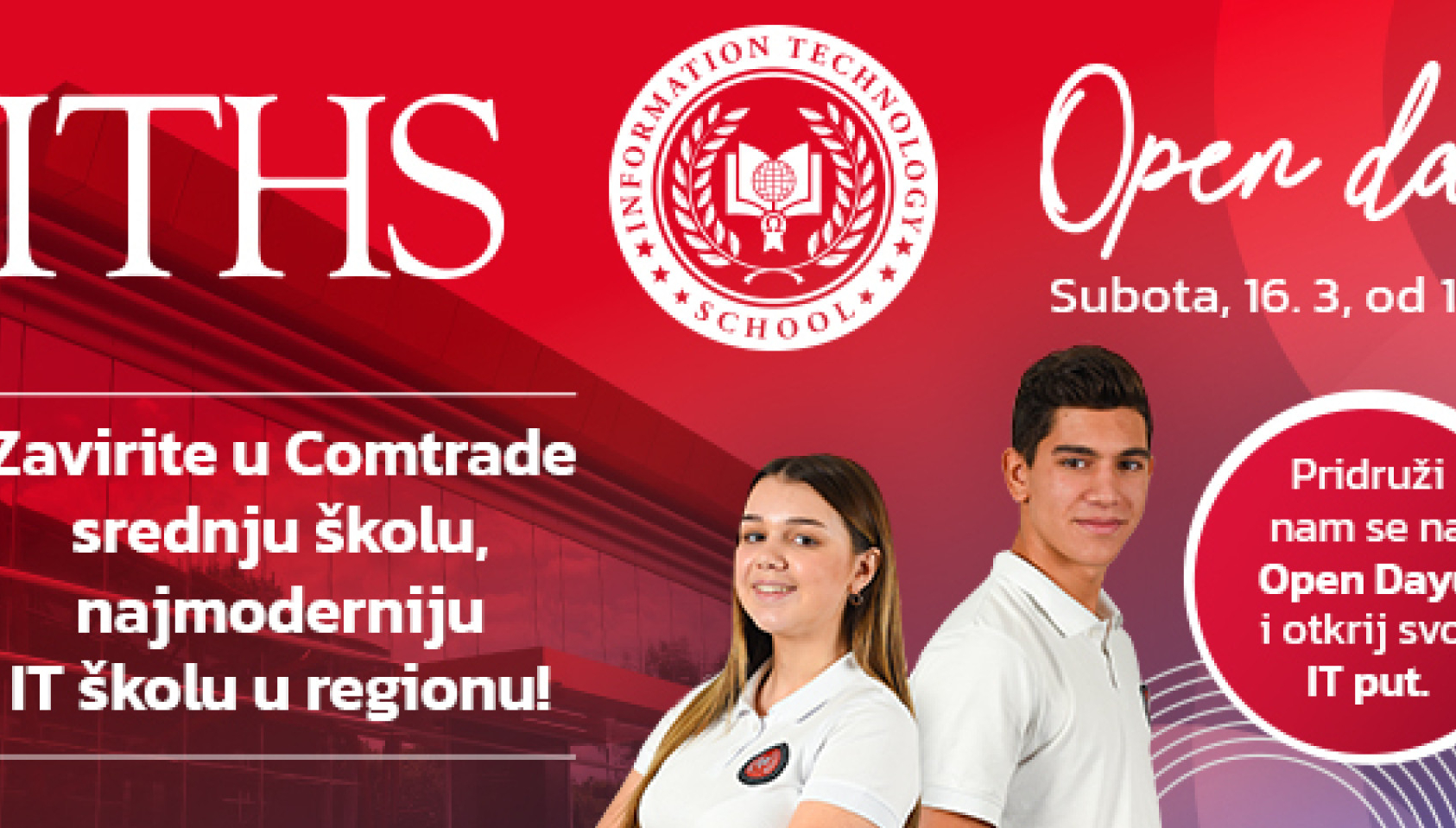 Upoznajte Comtrade srednju školu: Dođite na besplatan Open Day ITHS-a