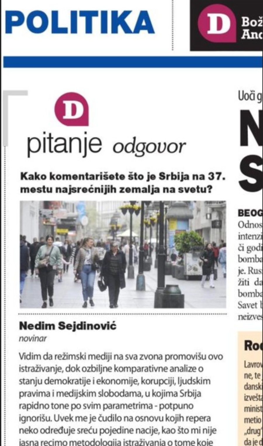Opozicionim medijima teško pada sreća mladih u Srbiji: Kivni zbog ankete koju su sproveli stranci FOTO