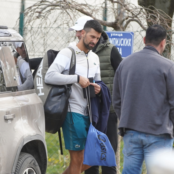 Novak Đoković trenira na Košutnjaku FOTO
