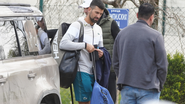 Novak Đoković trenira na Košutnjaku FOTO