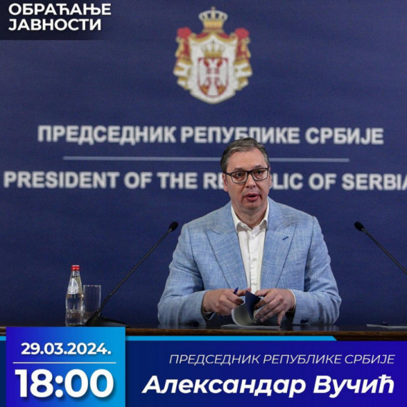 Vučić se danas obraća javnosti