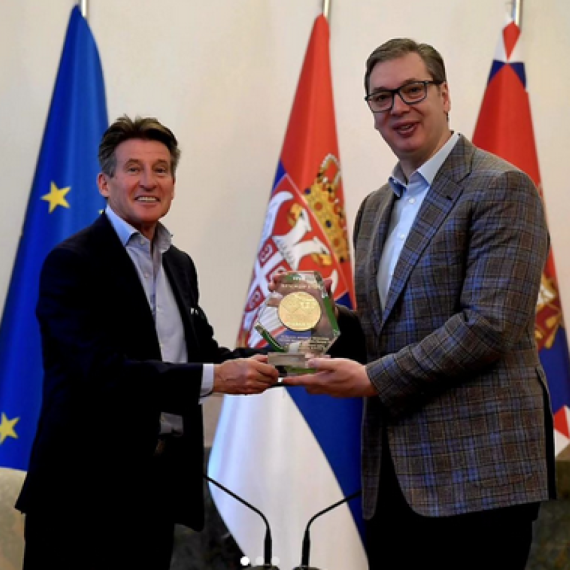 Vučić ugostio predsednike Svetske i Evropske atletske federacije