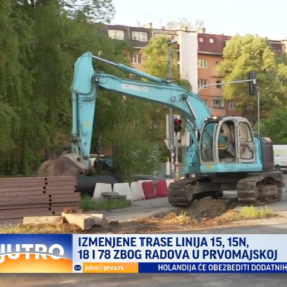 Četiri autobuske linije menjaju trasu: Radovi u Prvomajskoj VIDEO