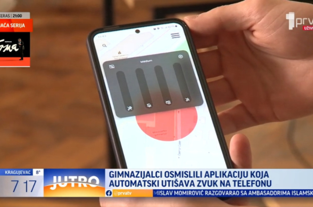 Gimnazijalci osmislili aplikaciju koja automatski utišava zvuk telefona VIDEO
