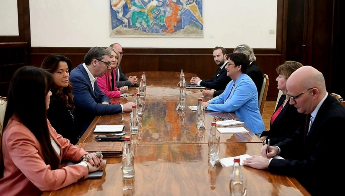 Vučić se sastao sa Patricijom Lips: Otvoreno o svemu što opterećuje odlične odnose Srbije i Nemačke FOTO