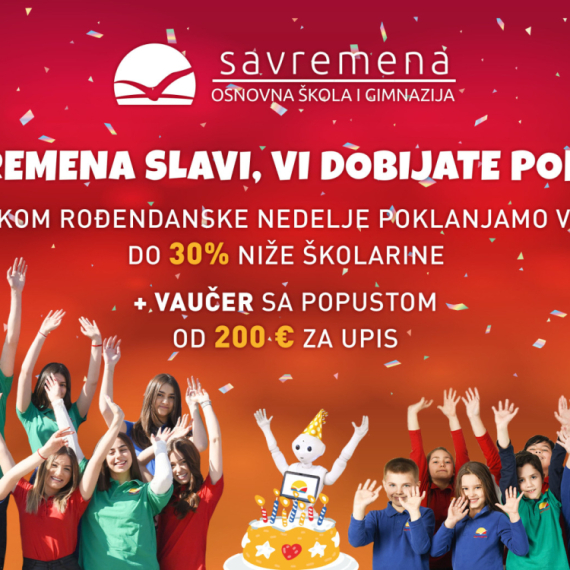 Savremena slavi rođendan i poklanja velike popuste za upis osnovaca i srednjoškolaca