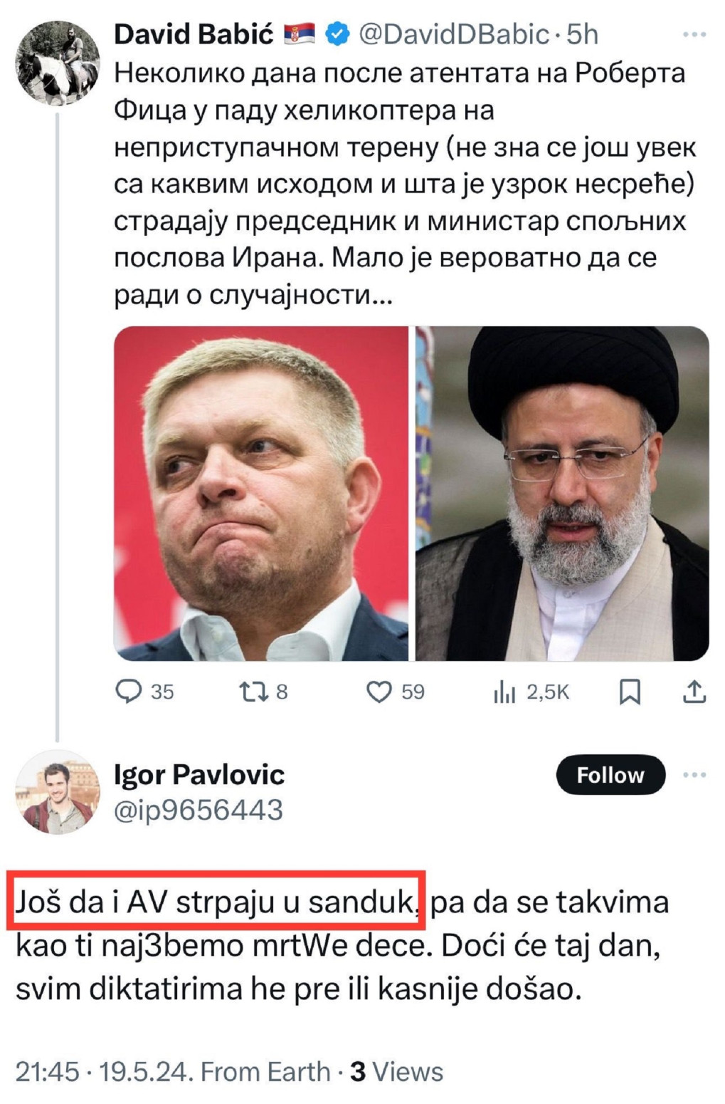 Nove jezive pretnje: Strpaćemo Vučića u sanduk
