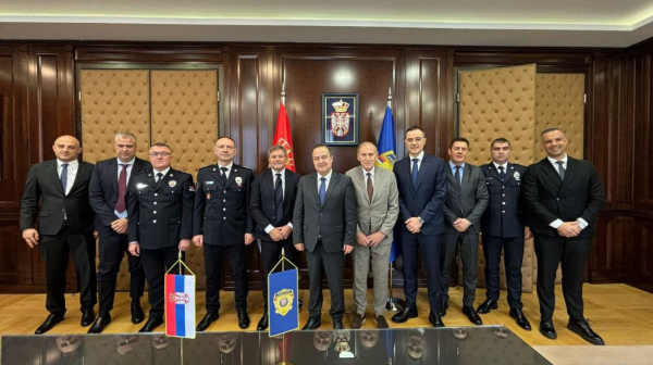 Džajić i Piksi na prijemu kod ministra Dačića