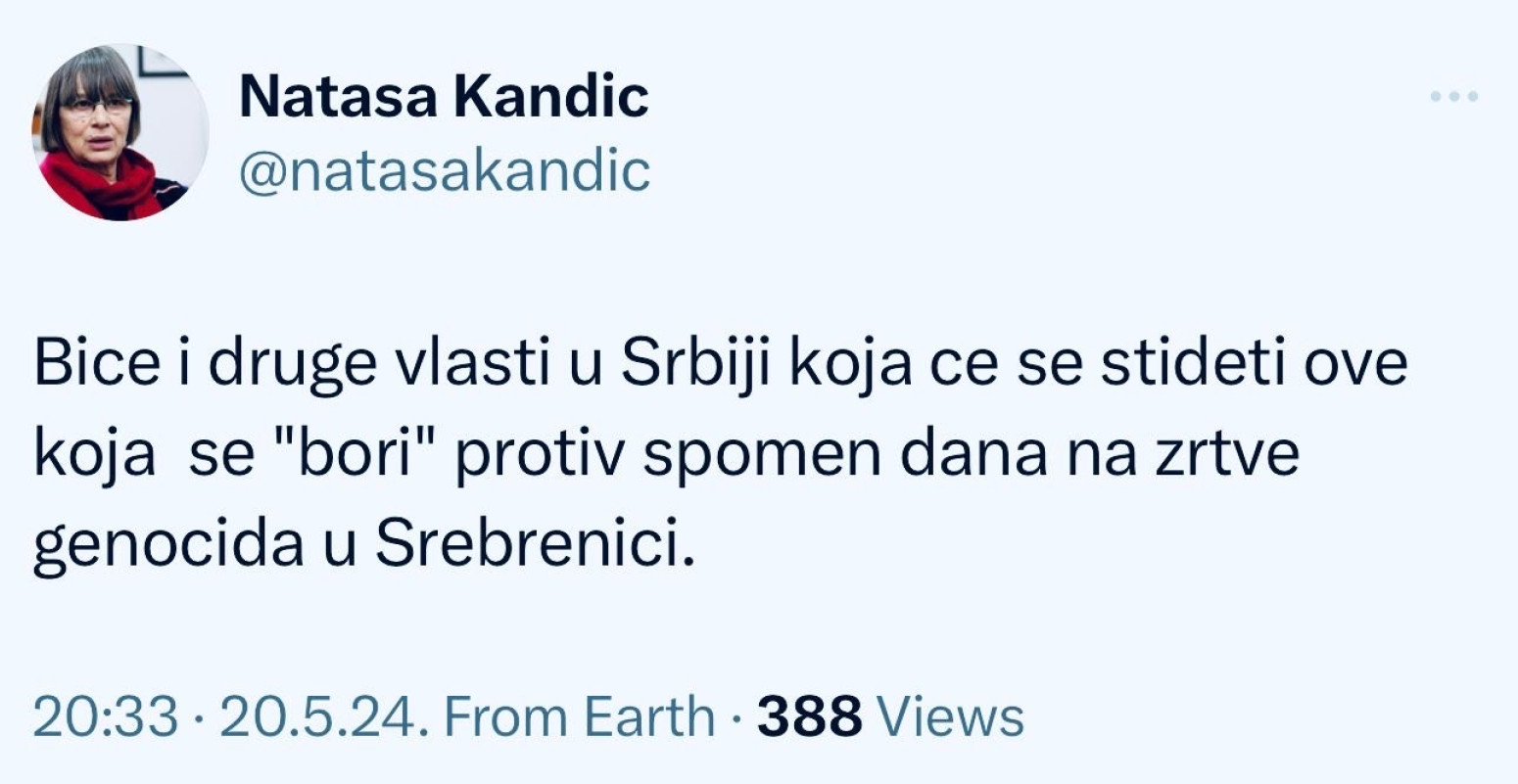 Kandić: Biće i druge vlasti u Srbiji koja će se stideti FOTO