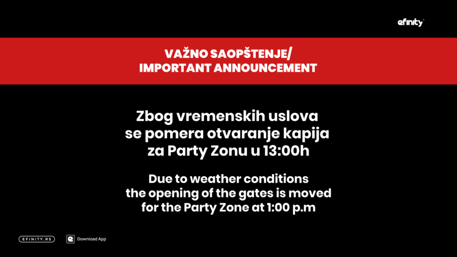 Koncert Ramštajna: Zbog loših vremenskih uslova nove izmene FOTO