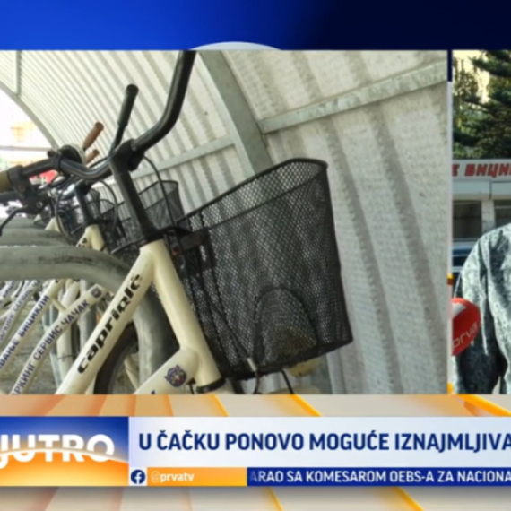 U Čačku ponovo moguće iznajmljivanje bicikala VIDEO