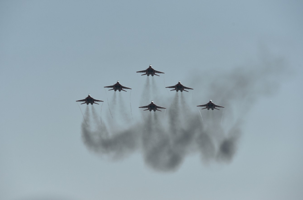 A strong military power raised aircrafts, sent ships; Another power deploys missiles; Will there be a new war?