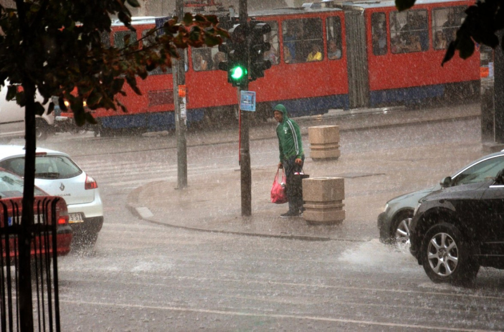 Get ready, total upheaval: It rains in Belgrade as well