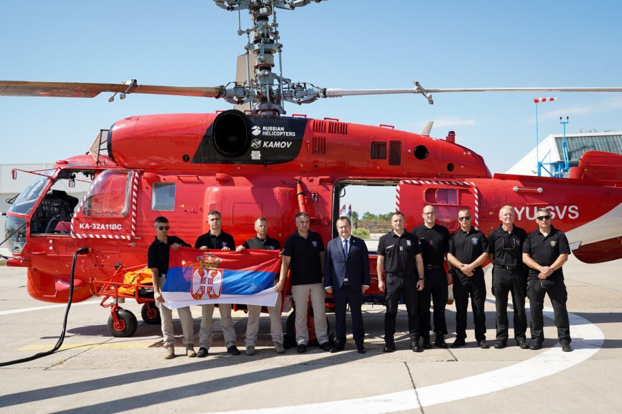 Srpski vatrogasci i helikopter Ka-32 poslati u Severnu Makedoniju FOTO