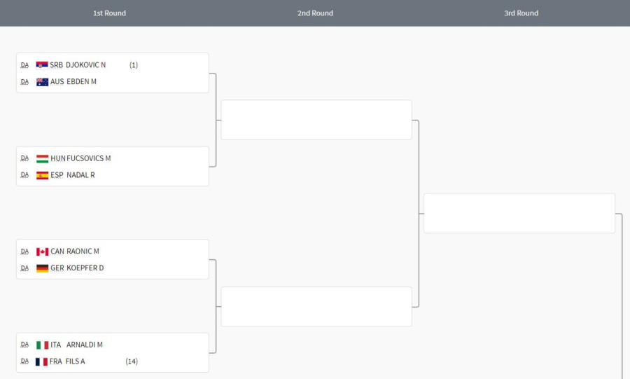 Djokovic meets Nadal in the second round of the OIympics!