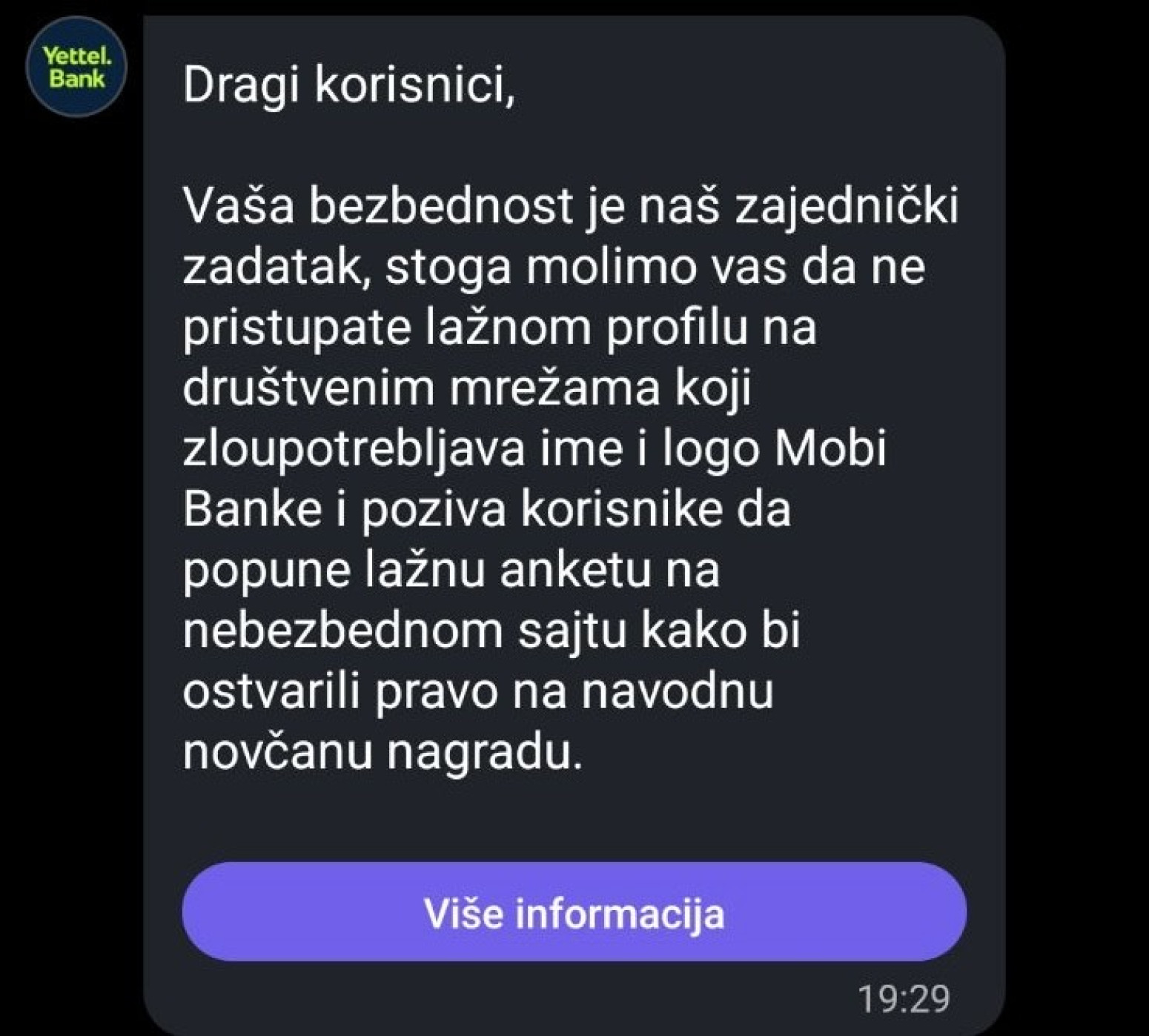 Pokušaj prevare u Srbiji: Lažna Mobi Banka mami ljude na društvenim mrežama FOTO