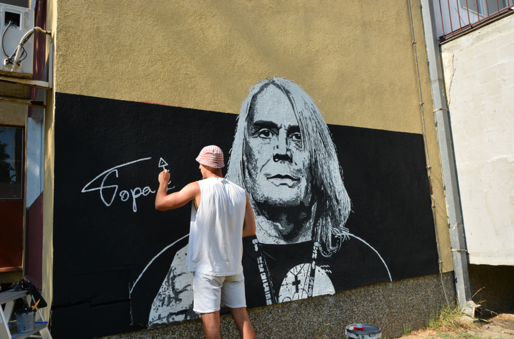 Mural sa likom Bore Čorbe urađen za rekordna tri dana FOTO