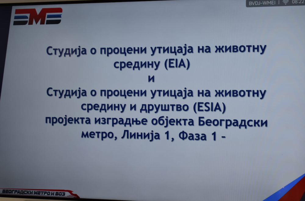 Vujović na predstavljanju kapitalnog projekta izgradnje beogradskog metroa