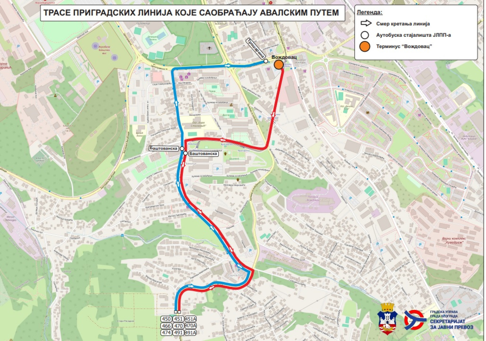 41 linija gradskog prevoza menja trasu: Sve idu na novu lokaciju MAPA