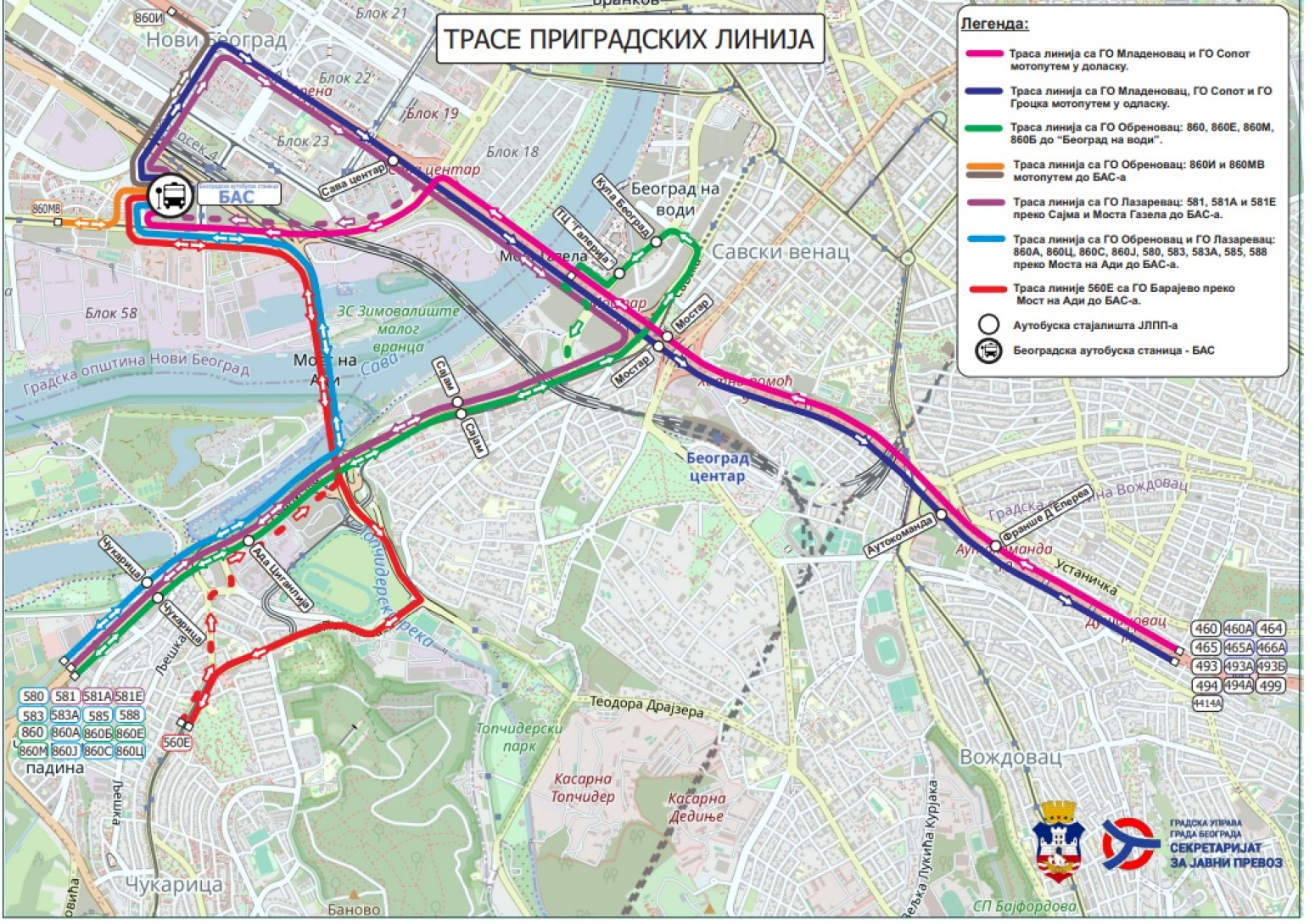 41 linija gradskog prevoza menja trasu: Sve idu na novu lokaciju MAPA