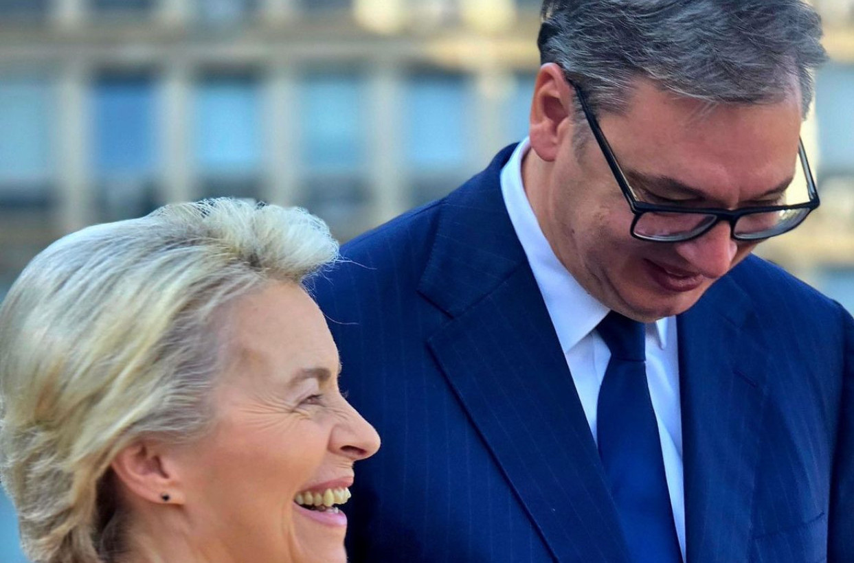 Fon der Lajen u poseti Srbiji: Vučić je dočekao; "Hvala što verujete u viziju uspešne Srbije" FOTO/VIDEO