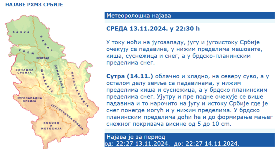 Padaće sve jače: Srbija će biti zavejana?