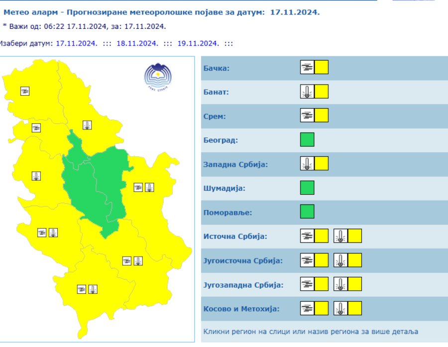 Alarm u Srbiji: Temperature ekstremno niske; RHMZ upozorio