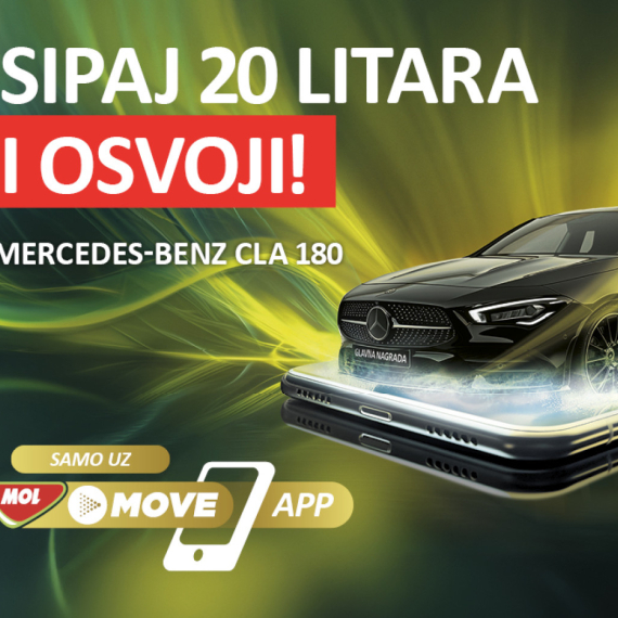 Sipaj 20 litara goriva i osvoji Mercedes u MOL Serbia nagradnoj igri