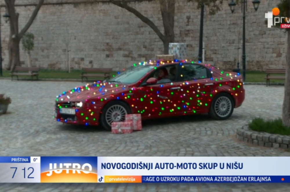 Novogodišnji auto-moto šou u Nišu: Humanitarna akcija za dvoje malih sugrađana VIDEO