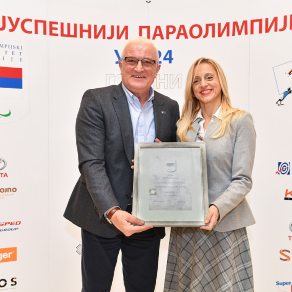 Zahvalnica za podršku razvoju paraolimpijskog sporta u Srbiji