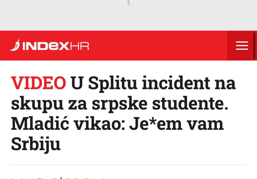 Hrvati pokazali pravo lice: Psovke i incident u Splitu na skupu za srpske studente FOTO/VIDEO