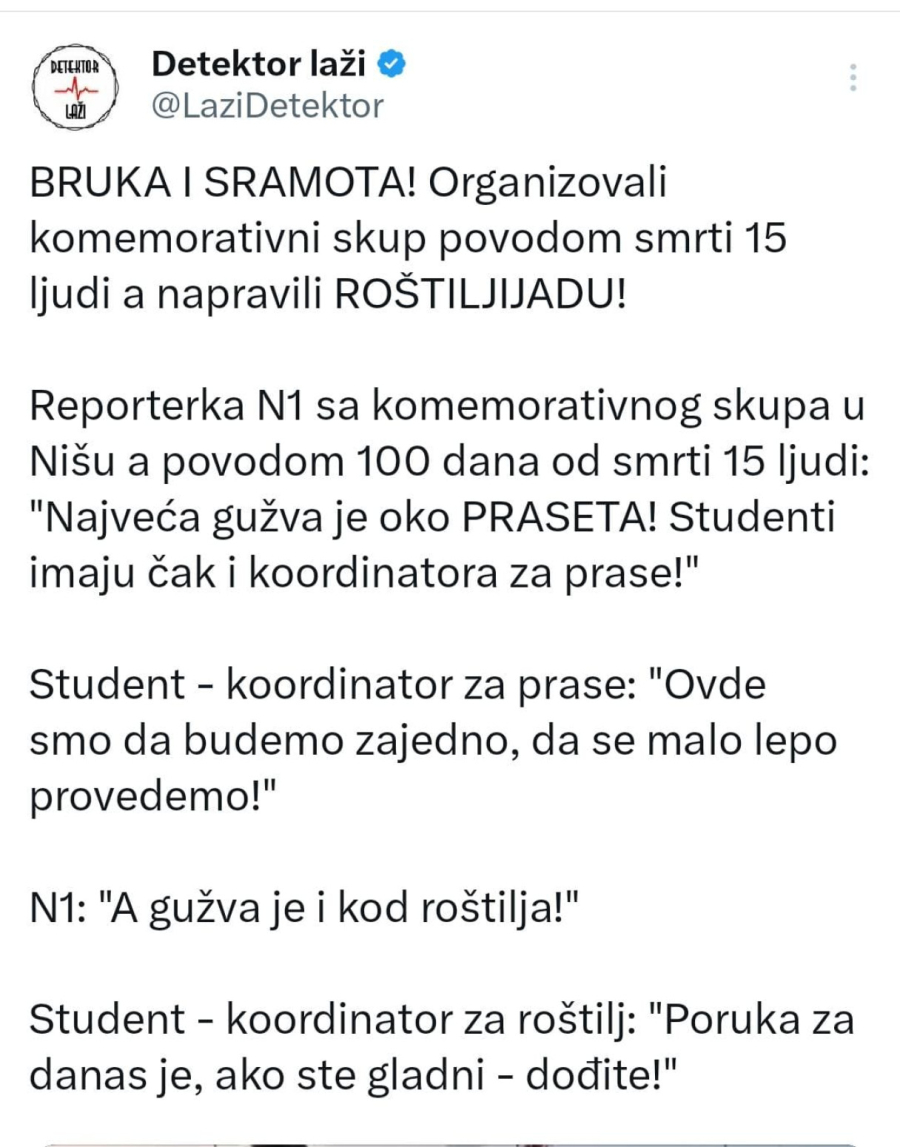 Studenti tuguju uz prase i roštiljijadu; Pravilnik o ponašanju: Bez psihoaktivnih supstanci FOTO/VIDEO