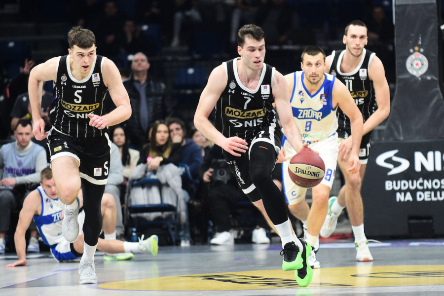 Partizan je spreman za Niš – crno-beli ubacili stotku i lako rešili Zadar