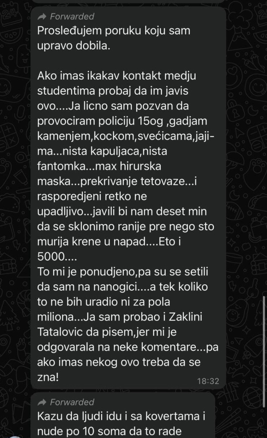 Blokaderi planiraju haos: Spremaju kamenje, jaja i svećice; Nudili mi 5.000 da provociram policiju FOTO