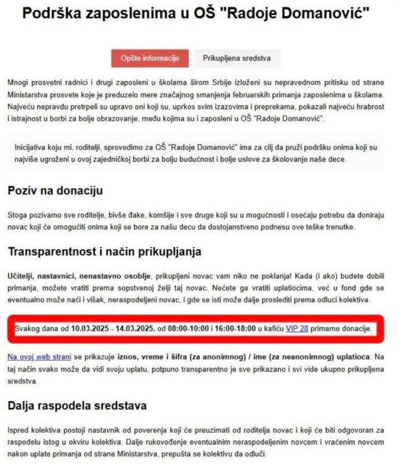 Roditelji u kafiću prikupljaju novac za prosvetare koji su u blokadi?! FOTO