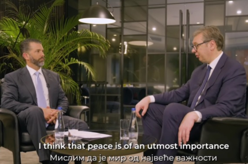 Vučić gost podkasta Donalda Trampa Mlađeg: Tri su razloga zašto žele da destabilizuju Srbiju VIDEO