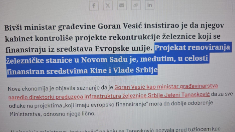 Antisrpski mediji uhvaćeni u laži: Laura Koveši u izveštaju nije spomenula Železničku stanicu
