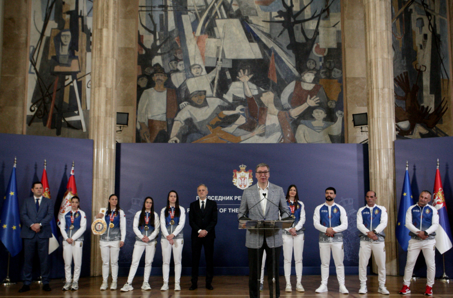 Srpske bokserke kod predsednika: Čudesno; Bili ste nam dodatni motiv