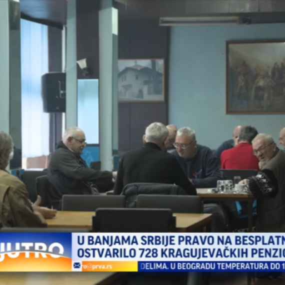 Pravo na besplatan odmor ostvarilo 728 kragujevačkih penzionera VIDEO