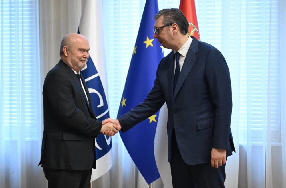 Vučić s generalnim sekretarom OEBS-a Feridunom Sinirliogluom: Srbija i dalje snažno podržava stabilnost FOTO
