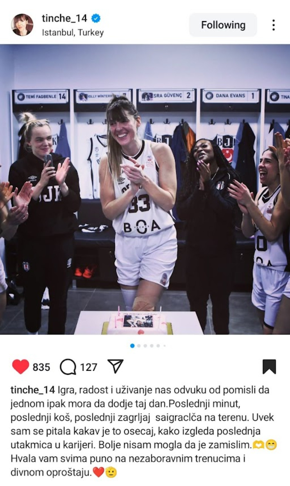 Tina Krajišnik završila karijeru