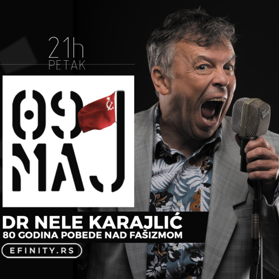 Dr Nele Karajlić u Domu omladine Beograda: 80 godina pobede nad fašizmom