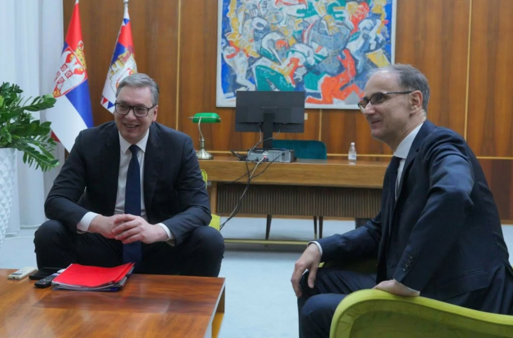 Prvi sastanak sa mandatarom Macutom; Vučić: "Želim mu svu sreću" FOTO
