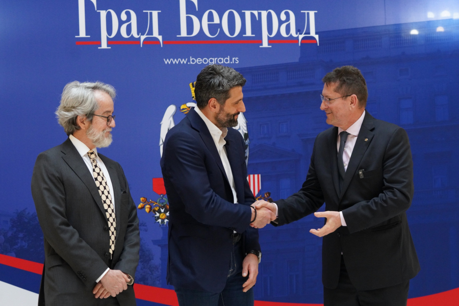 Šapić i poslanik Žilmar Tato: Priznanje Beogradu, prvom milionskom gradu koji je uveo besplatni prevoz