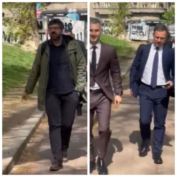 Opozicija beži na zadnji ulaz Narodne skupštine: Kriju se od građana VIDEO