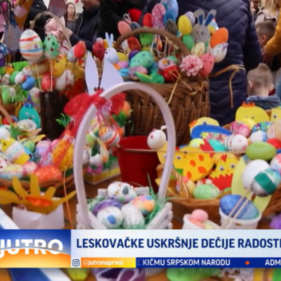 Prepun trg u Leskovcu: Organizovane četvrte "Uskršnje dečije radosti" VIDEO