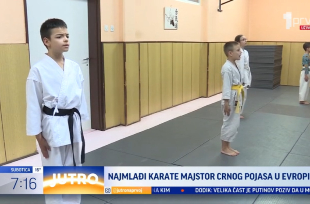 Dečak iz Jagodine najmlađi karate majstor crnog pojasa u Evropi VIDEO