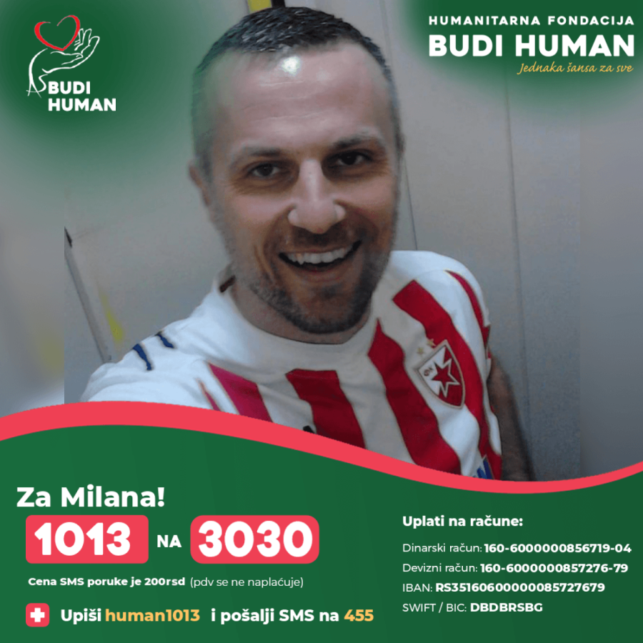 Budi human: Milanu je potrebna pomoć za lečenje