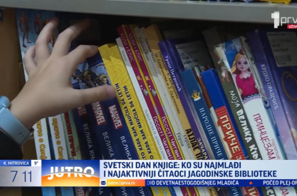 Svetski dan knjige: Najmlađi i najaktivniji čitaoci jagodinske biblioteke VIDEO